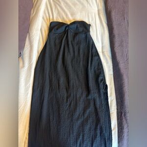 Wild Fable Black Strapless Maxi Dress